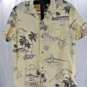 Royal Creations Hawaiian Shirt SS Ivory XL USA Haw